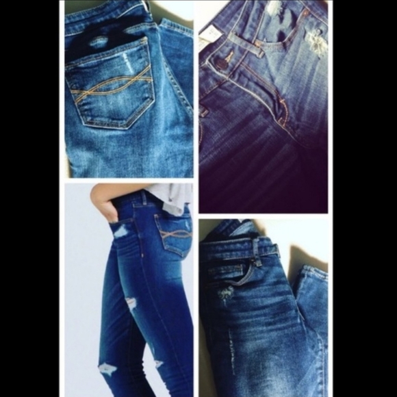 new ✨️ a&f distressed jeans - Picture 2 of 7